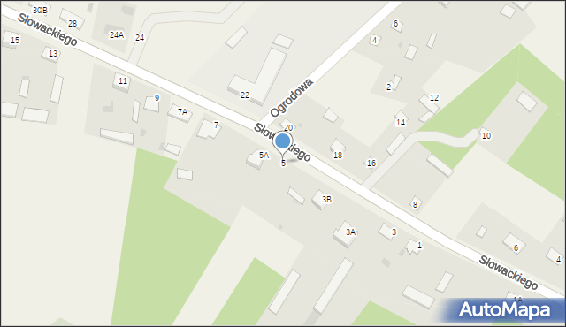 Piski, Słowackiego Juliusza, 5, mapa Piski