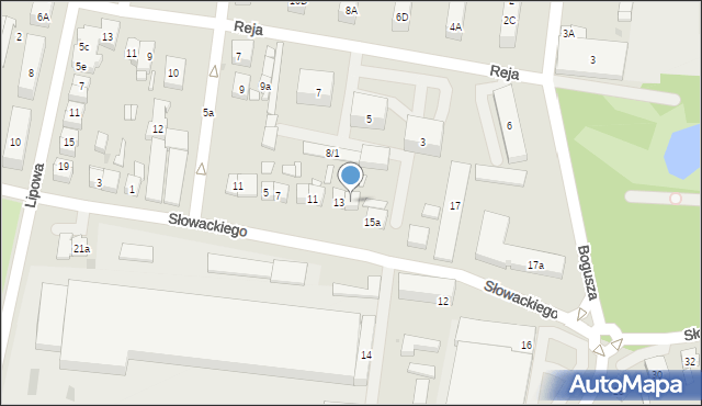 Pleszew, Słowackiego Juliusza, 15, mapa Pleszew