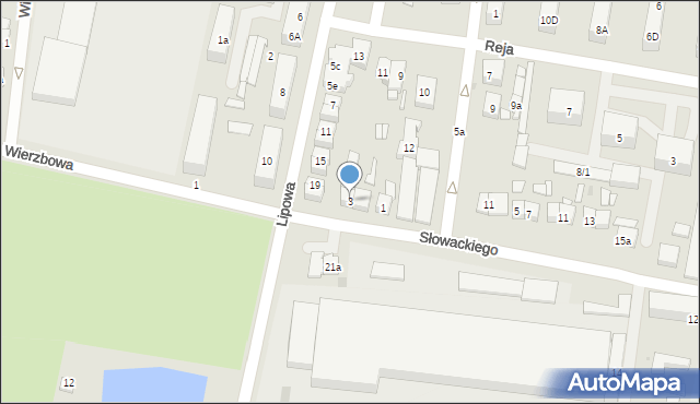 Pleszew, Słowackiego Juliusza, 3, mapa Pleszew