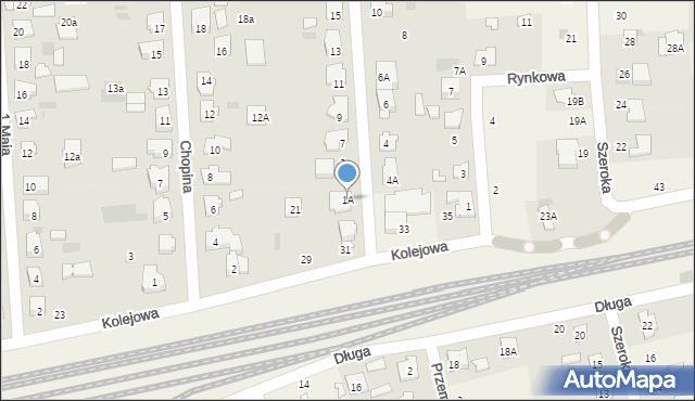 Płochocin, Słowackiego Juliusza, 1A, mapa Płochocin