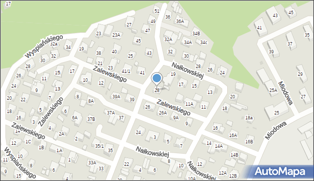 Płock, Słowackiego Juliusza, 28, mapa Płock