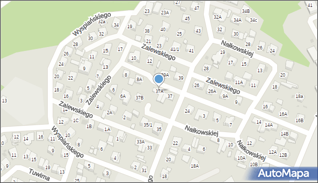 Płock, Słowackiego Juliusza, 37A, mapa Płock