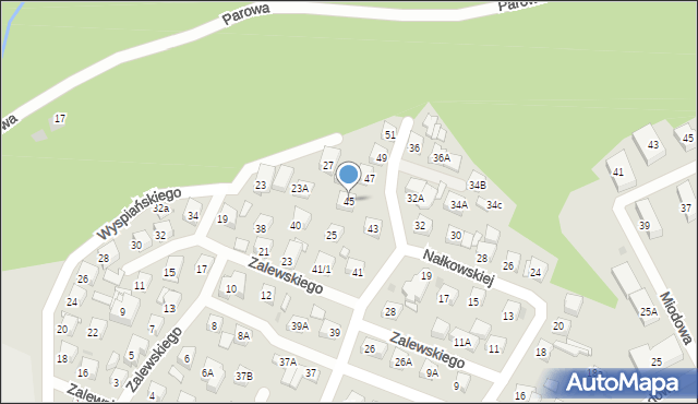 Płock, Słowackiego Juliusza, 45, mapa Płock