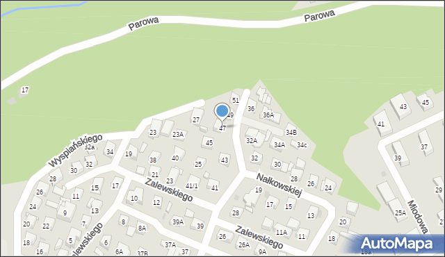 Płock, Słowackiego Juliusza, 47, mapa Płock