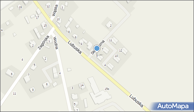 Płoty, Słoneczna, 3, mapa Płoty