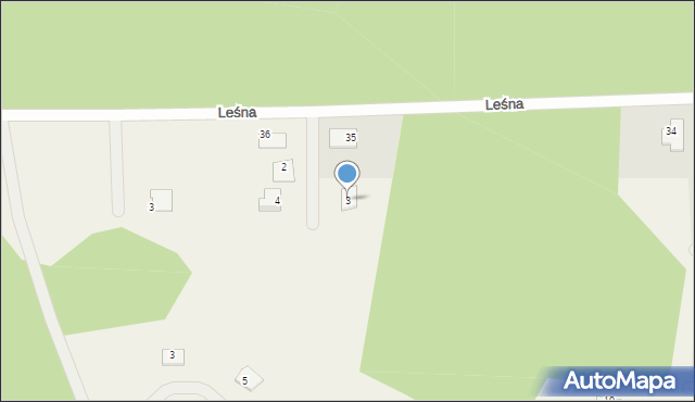 Płoty, Słoneczny Zakątek, 3, mapa Płoty