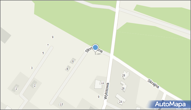 Podańsko, Słoneczna, 1, mapa Podańsko