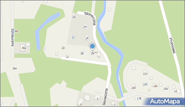 Poddębie, Słoneczna, 2A, mapa Poddębie