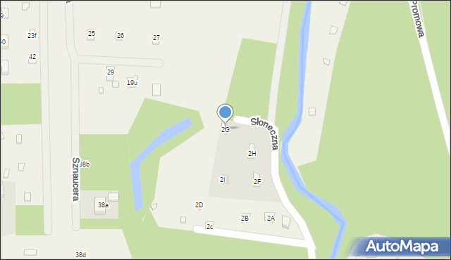 Poddębie, Słoneczna, 2G, mapa Poddębie