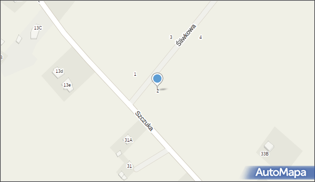 Podgórz, Śliwkowa, 2, mapa Podgórz