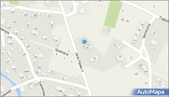 Podgórzyn, Słoneczna, 2A, mapa Podgórzyn