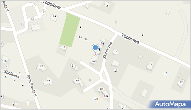 Podgórzyn, Słoneczna, 7C, mapa Podgórzyn