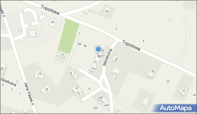 Podgórzyn, Słoneczna, 7E, mapa Podgórzyn