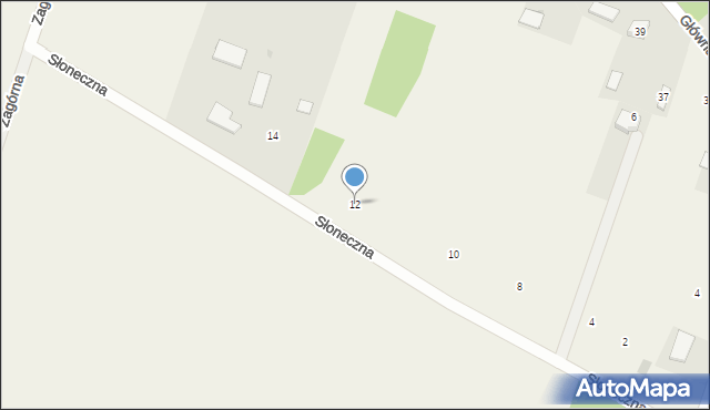Podlesie, Słoneczna, 12, mapa Podlesie