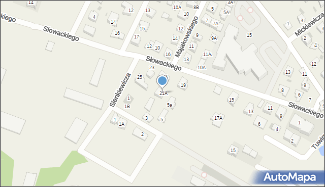 Pogórze, Słowackiego Juliusza, 21A, mapa Pogórze