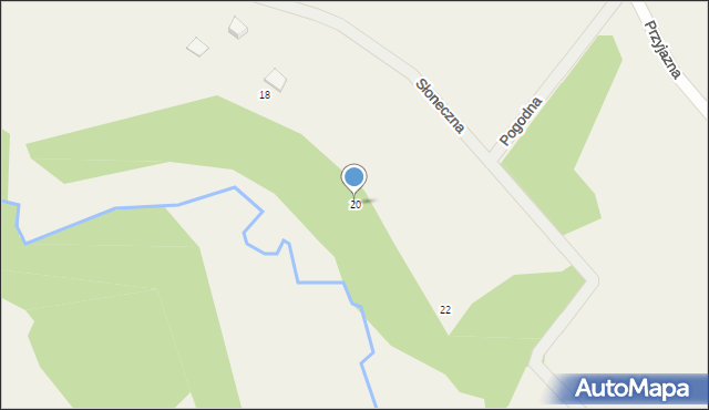 Połęczyno, Słoneczna, 20, mapa Połęczyno