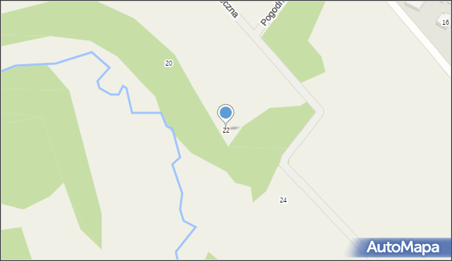 Połęczyno, Słoneczna, 22, mapa Połęczyno