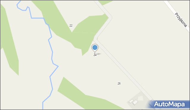 Połęczyno, Słoneczna, 24, mapa Połęczyno