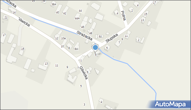 Poniszowice, Słupska, 3, mapa Poniszowice