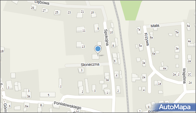 Porajów, Słoneczna, 2, mapa Porajów