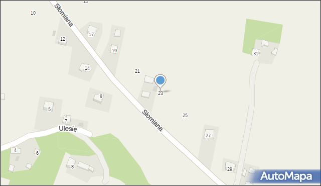 Poskwitów, Słomiana, 23, mapa Poskwitów