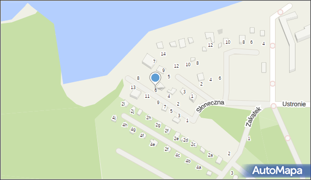 Prądocin, Słoneczna, 6, mapa Prądocin