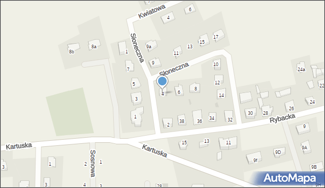 Prokowo, Słoneczna, 4, mapa Prokowo