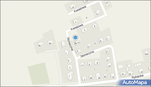 Prokowo, Słoneczna, 9a, mapa Prokowo