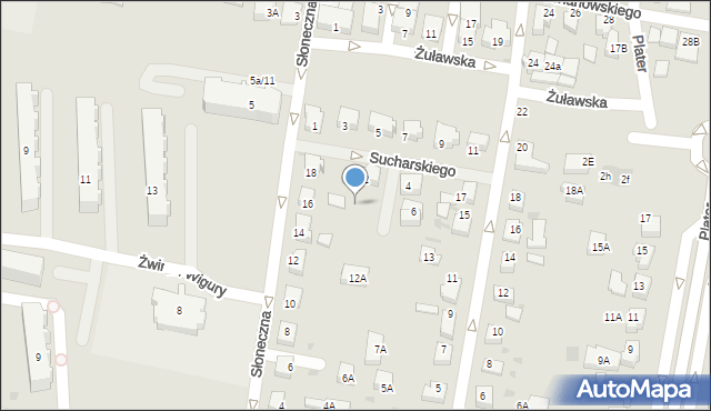 Pruszcz Gdański, Słoneczna, 16a, mapa Pruszcz Gdański