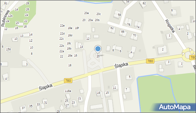 Przeginia Duchowna, Śląska, 10, mapa Przeginia Duchowna