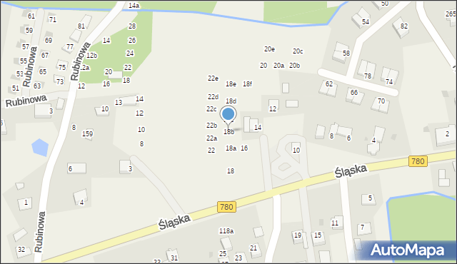 Przeginia Duchowna, Śląska, 18b, mapa Przeginia Duchowna