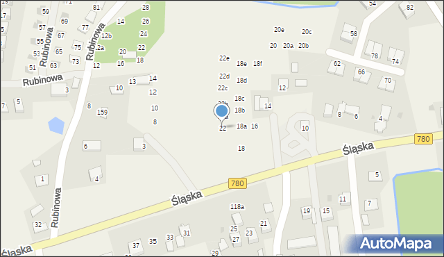 Przeginia Duchowna, Śląska, 22, mapa Przeginia Duchowna