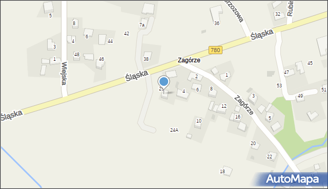 Przeginia Duchowna, Śląska, 61, mapa Przeginia Duchowna