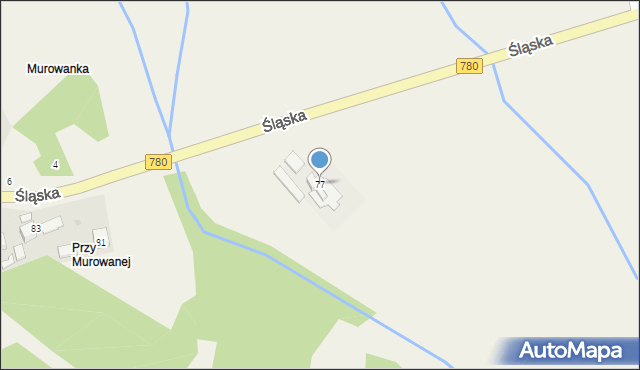 Przeginia Duchowna, Śląska, 77, mapa Przeginia Duchowna