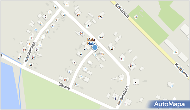 Przemków, Słowackiego Juliusza, 1, mapa Przemków