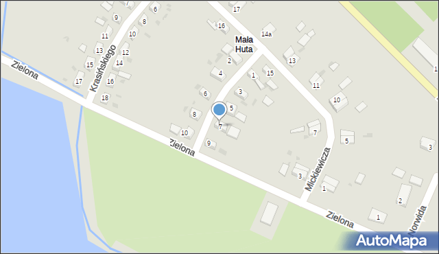 Przemków, Słowackiego Juliusza, 7, mapa Przemków