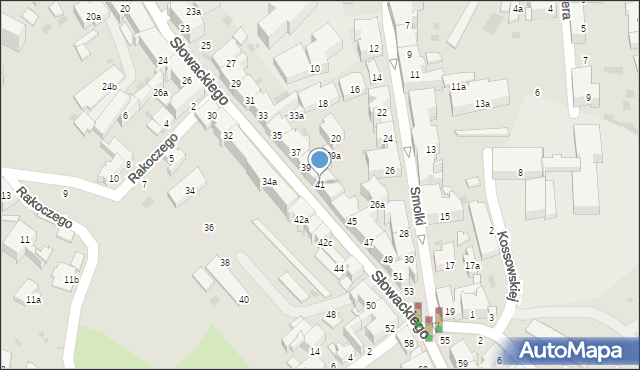 Przemyśl, Słowackiego Juliusza, 41, mapa Przemyśla