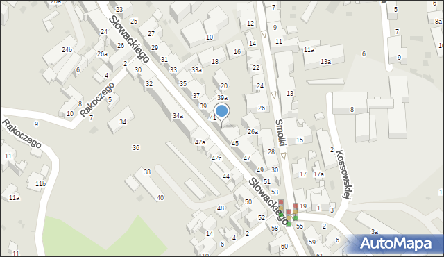 Przemyśl, Słowackiego Juliusza, 43, mapa Przemyśla
