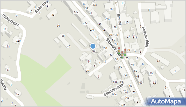Przemyśl, Słowackiego Juliusza, 46, mapa Przemyśla