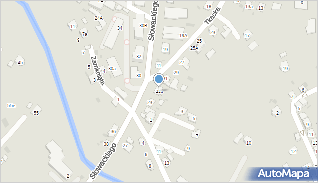 Przeworsk, Słowackiego Juliusza, 21a, mapa Przeworsk