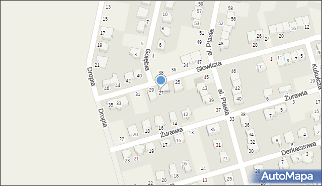 Przeźmierowo, Słowicza, 27, mapa Przeźmierowo