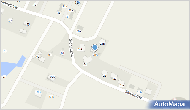 Przyjaźń, Słoneczna, 28A, mapa Przyjaźń