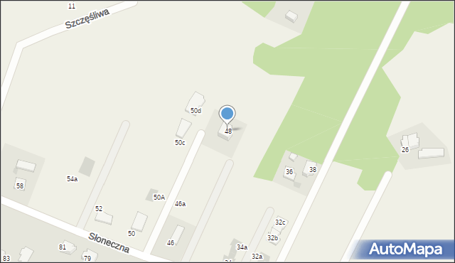 Przyjaźń, Słoneczna, 48, mapa Przyjaźń