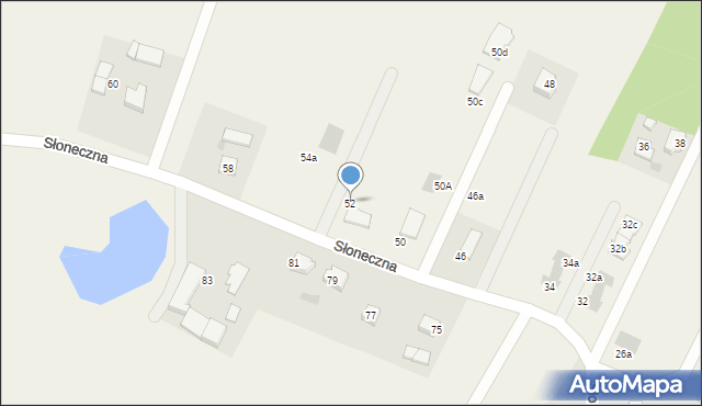 Przyjaźń, Słoneczna, 52, mapa Przyjaźń