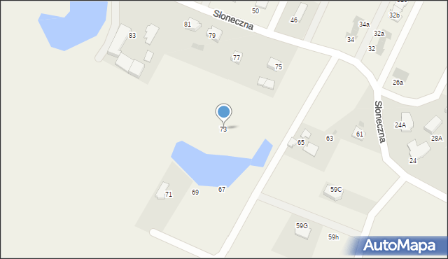 Przyjaźń, Słoneczna, 73, mapa Przyjaźń