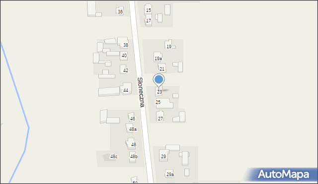 Przykona, Słoneczna, 23, mapa Przykona