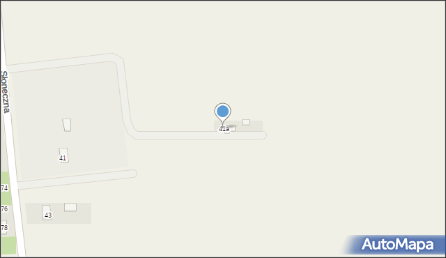 Przykona, Słoneczna, 41a, mapa Przykona