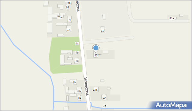 Przykona, Słoneczna, 43, mapa Przykona