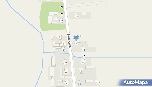 Przykona, Słoneczna, 43b, mapa Przykona