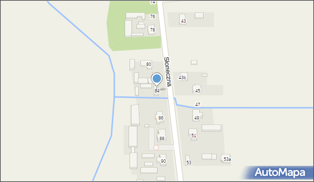 Przykona, Słoneczna, 84, mapa Przykona